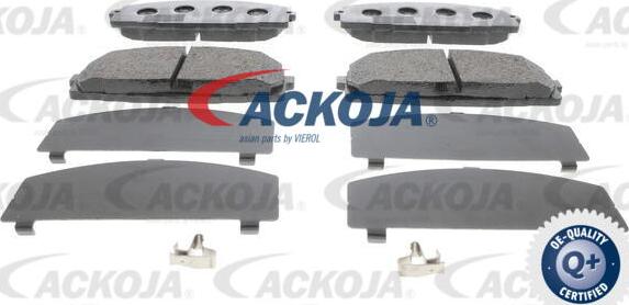 ACKOJA A70-0023 - Тормозные колодки, дисковые, комплект unicars.by