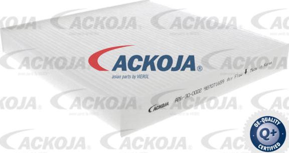 ACKOJAP A26-30-0002 - Фильтр воздуха в салоне unicars.by