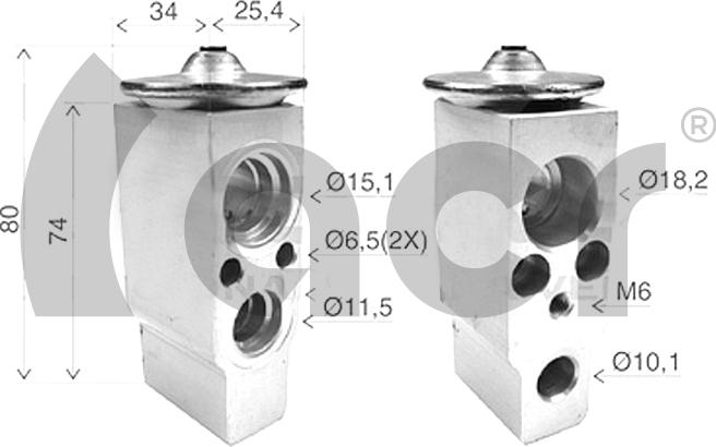 ACR 121211 - Расширительный клапан, кондиционер unicars.by
