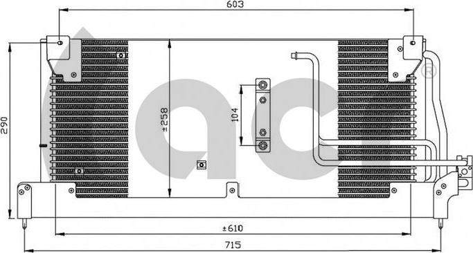 ACR 300285 - Конденсатор кондиционера unicars.by