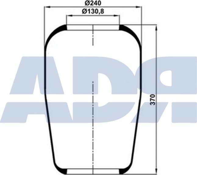 ADR 51562000 - Кожух пневматической рессоры unicars.by