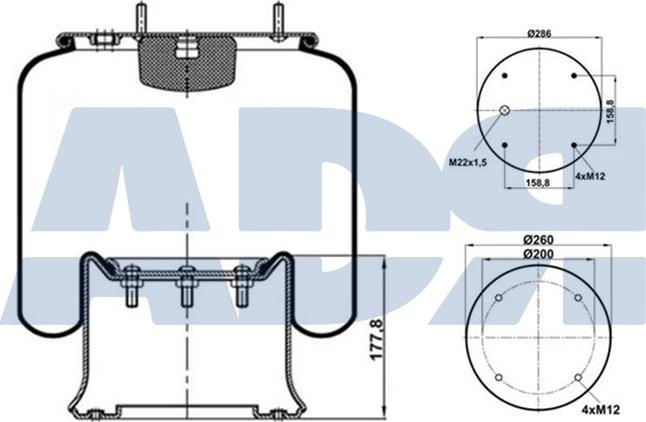 ADR 51702000 - Кожух пневматической рессоры unicars.by