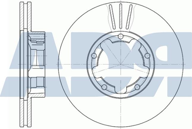 ADR 18602640 - Тормозной диск unicars.by