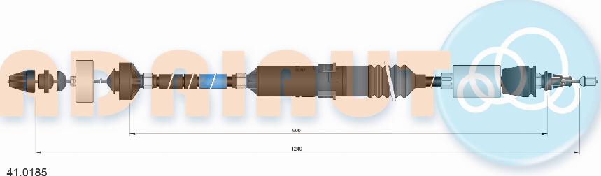 Adriauto 41.0185 - Трос, управление сцеплением unicars.by