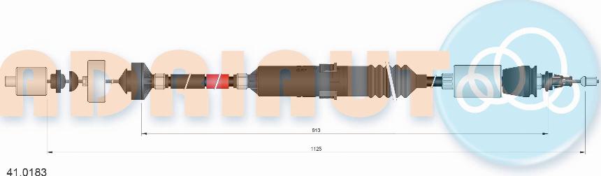 Adriauto 410183 - Трос, управление сцеплением unicars.by