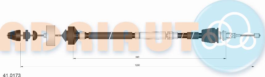 Adriauto 410173 - Трос, управление сцеплением unicars.by