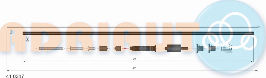 Adriauto 41.0347 - Тросик газа unicars.by