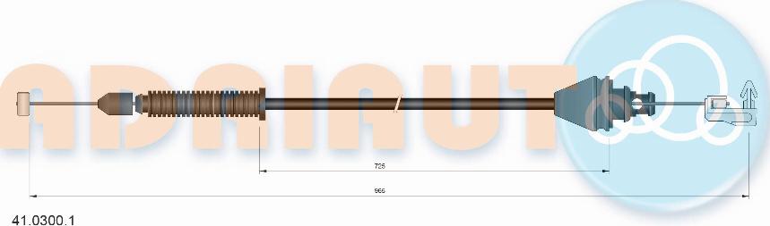 Adriauto 41.0300.1 - Тросик газа unicars.by