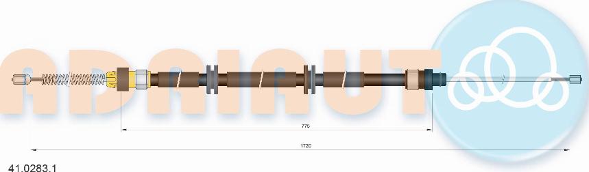 Adriauto 41.0283.1 - Тросик, cтояночный тормоз unicars.by