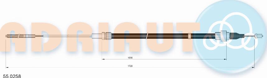 Adriauto 55.0258 - Тросик, cтояночный тормоз unicars.by