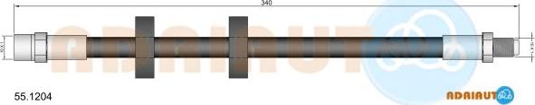 Adriauto 55.1204 - Тормозной шланг unicars.by