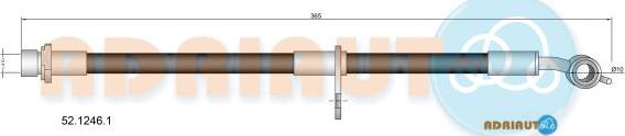 Adriauto 52.1246.1 - Тормозной шланг unicars.by