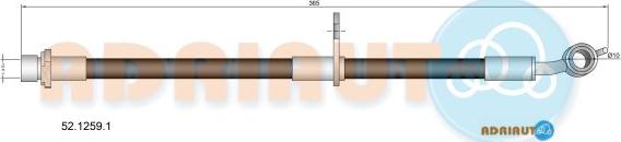Adriauto 52.1259.1 - Тормозной шланг unicars.by