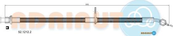 Adriauto 52.1212.2 - Тормозной шланг unicars.by