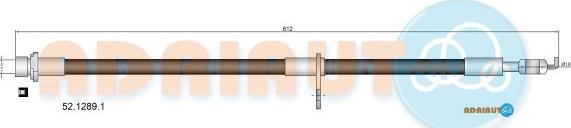 Adriauto 52.1289.1 - Тормозной шланг unicars.by