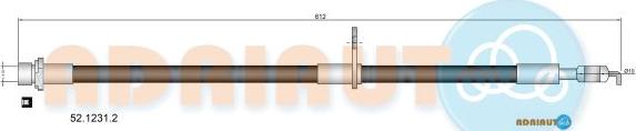 Adriauto 52.1231.2 - Тормозной шланг unicars.by