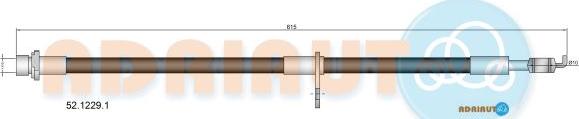 Adriauto 52.1229.1 - Тормозной шланг unicars.by