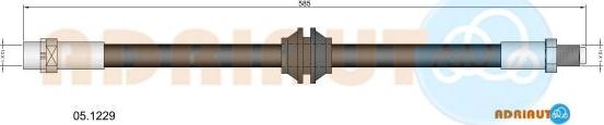 Adriauto 05.1229 - Тормозной шланг unicars.by