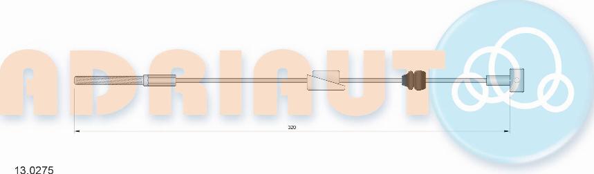 Adriauto 13.0275 - Тросик, cтояночный тормоз unicars.by