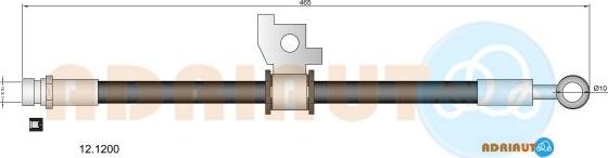 Adriauto 12.1200 - Тормозной шланг unicars.by