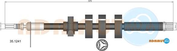 Adriauto 35.1241 - Тормозной шланг unicars.by