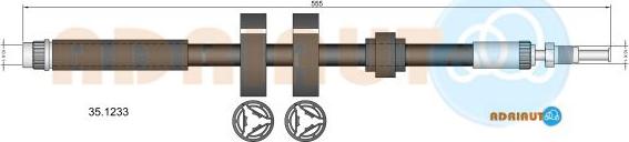 Adriauto 35.1233 - Тормозной шланг unicars.by