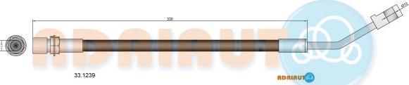 Adriauto 33.1239 - Тормозной шланг unicars.by
