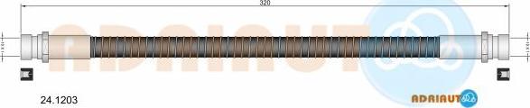 Adriauto 24.1203 - Тормозной шланг unicars.by