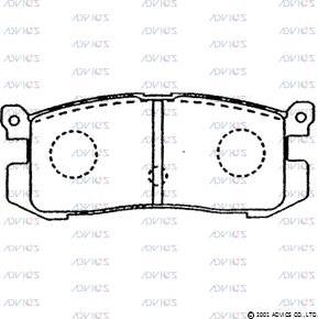 Advics SN785 - Тормозные колодки, дисковые, комплект unicars.by