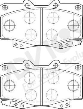 ADVICS-SEA A1N023Y - Тормозные колодки, дисковые, комплект unicars.by