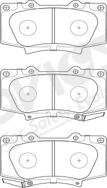 ADVICS-SEA A1N247Y - Тормозные колодки, дисковые, комплект unicars.by