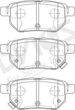 ADVICS-SEA A2N196Y - Тормозные колодки, дисковые, комплект unicars.by