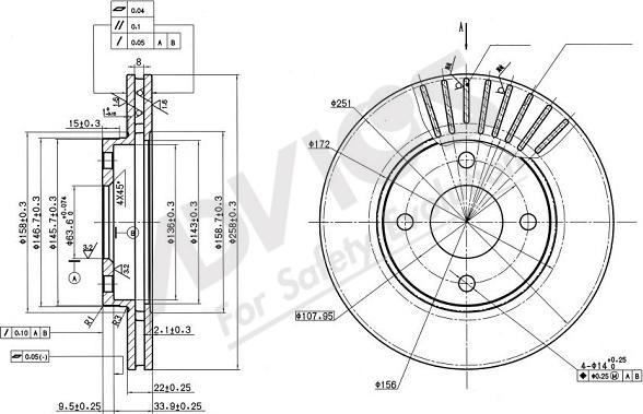 ADVICS-SEA E6F530 - Тормозной диск unicars.by