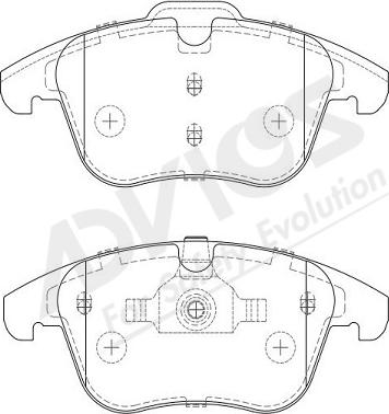 ADVICS-SEA L1N015Y - Тормозные колодки, дисковые, комплект unicars.by