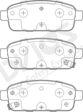 ADVICS-SEA L2N008Y - Тормозные колодки, дисковые, комплект unicars.by