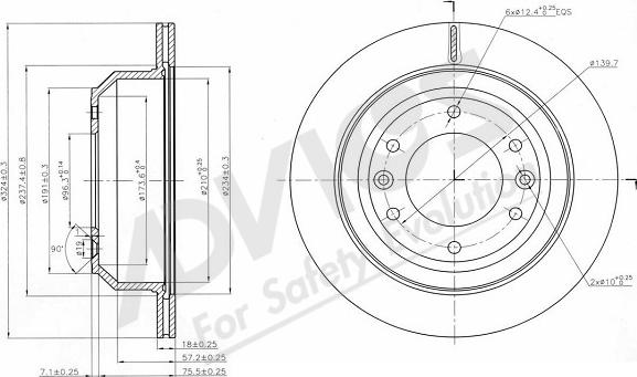 ADVICS-SEA R6R559 - Тормозной диск unicars.by