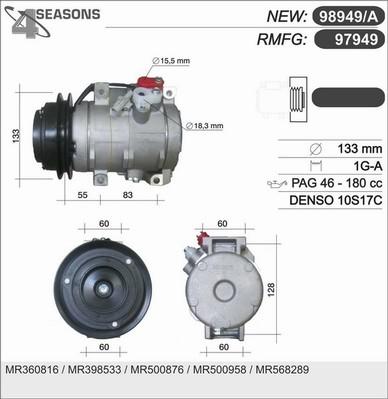 AHE 97949 - Компрессор кондиционера unicars.by