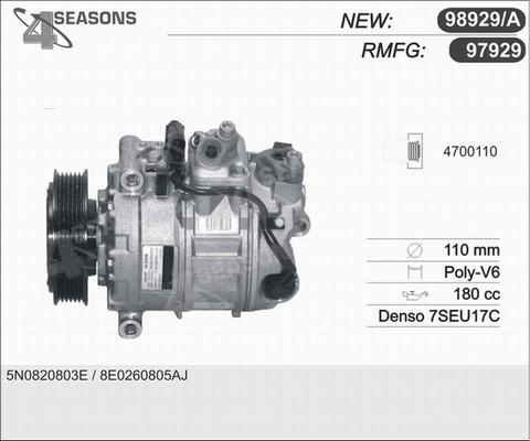 AHE 97929 - Компрессор кондиционера unicars.by