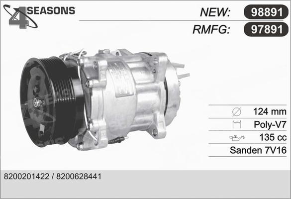 AHE 97891 - Компрессор кондиционера unicars.by