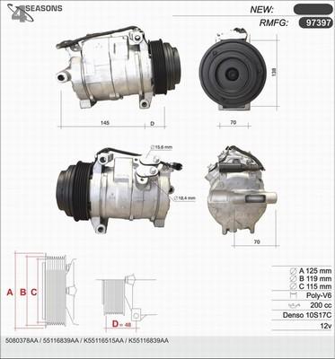 AHE 97397 - Компрессор кондиционера unicars.by