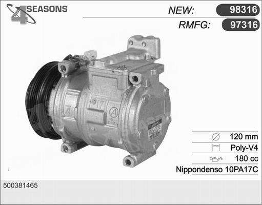 AHE 97316 - Компрессор кондиционера unicars.by