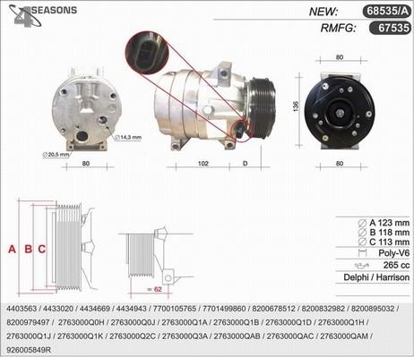 AHE 67535 - Компрессор кондиционера unicars.by