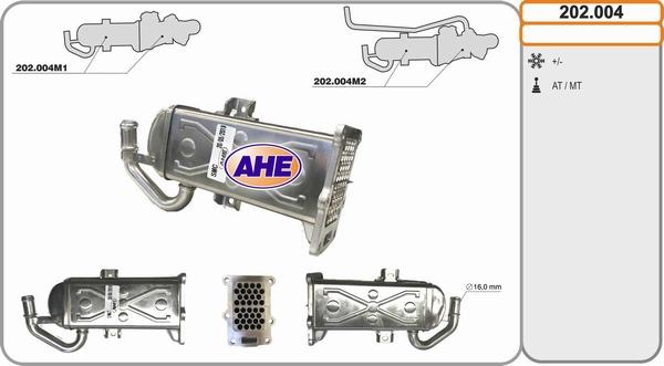 AHE 202.004 - Радиатор, рециркуляция ОГ unicars.by