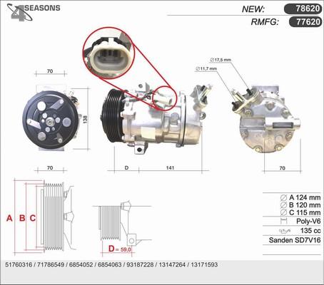 AHE 77620 - Компрессор кондиционера unicars.by