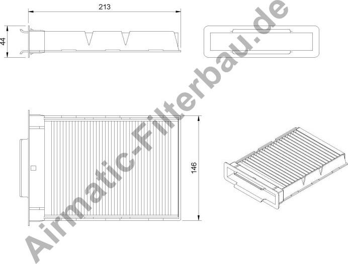 Airmatic IF1136B - Фильтр воздуха в салоне unicars.by