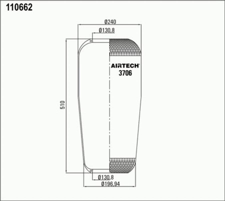 Airtech 3706 - Кожух пневматической рессоры unicars.by