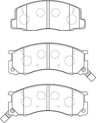 Aisin A1N093 - Тормозные колодки, дисковые, комплект unicars.by