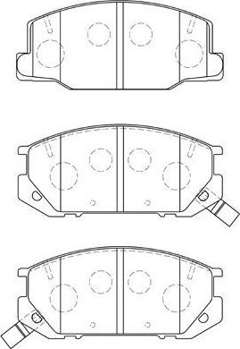 Aisin A1N092 - Тормозные колодки, дисковые, комплект unicars.by