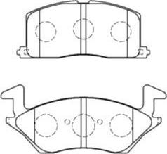 AISIN A1N043 - Тормозные колодки, дисковые, комплект unicars.by