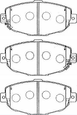 Aisin A1N054 - Тормозные колодки, дисковые, комплект unicars.by